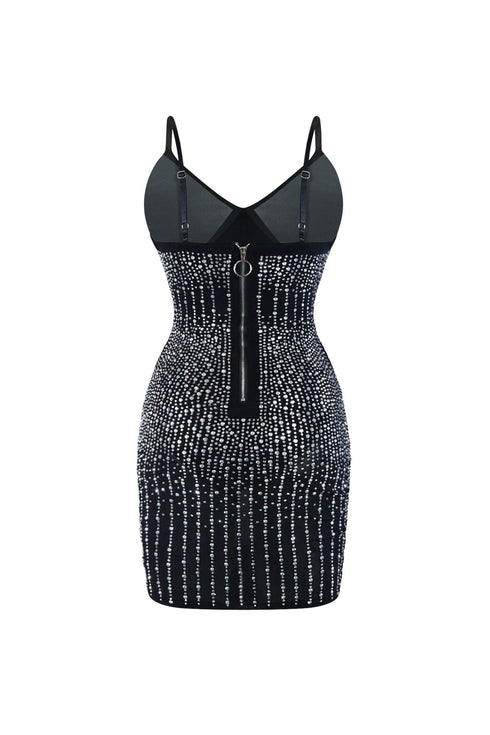 Glowing Place Rhinestone Mini Dress Dresses EDGE