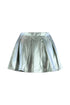 Ice Me Out Low Rise Metallic Pleated PU Skirt SKIRT EDGE