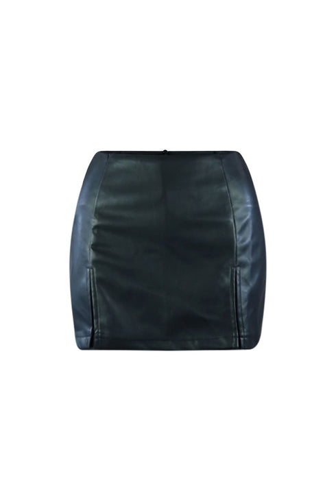 Fine Girl Vegan Leather Skort SKIRT EDGE Small Black