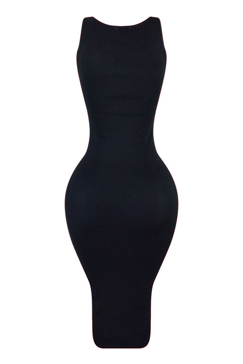 Thriving Knit Cut Out Maxi Dress