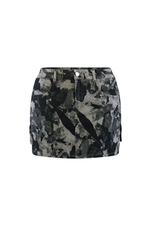 Wild Girl Camo Skirt SKIRT EDGE Small Multi