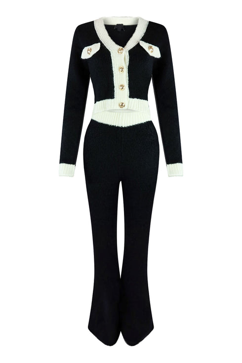 Bad and Boujee Top & Pants SET Apparel & Accessories EDGE Small Black/White