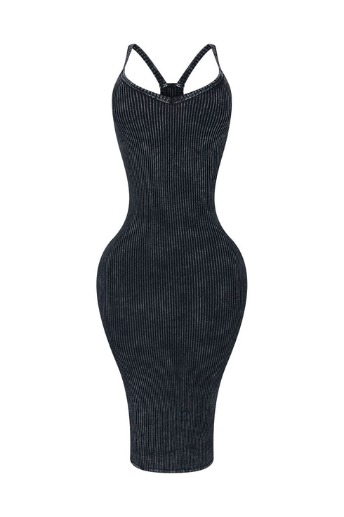 Wait For It Mineral Washed Midi Dress