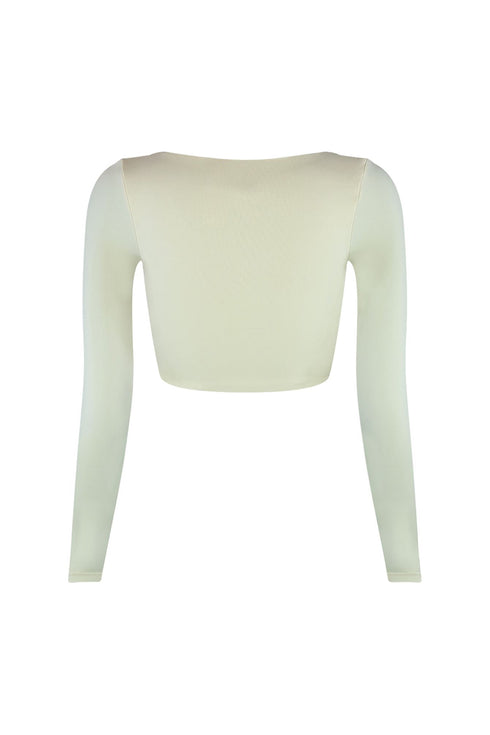 Essential Long Sleeve Basic Crop Top Crop Top EDGE