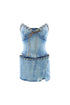 Color Of The Wind Denim Top & Skirt SET
