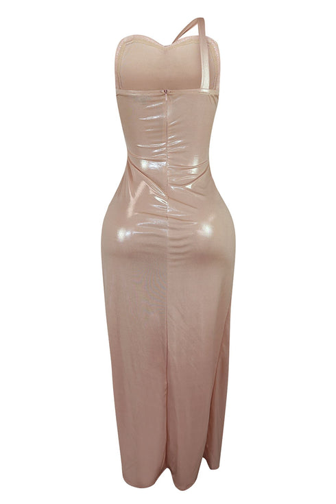 Sun Bath Foil Cut Out Maxi Dress