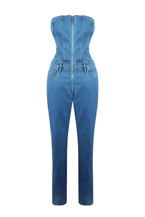 Always Be Zip Up Tube Jumpsuit