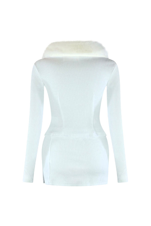 Be Fur Real Trim Top & Skirt SET matching sets EDGE