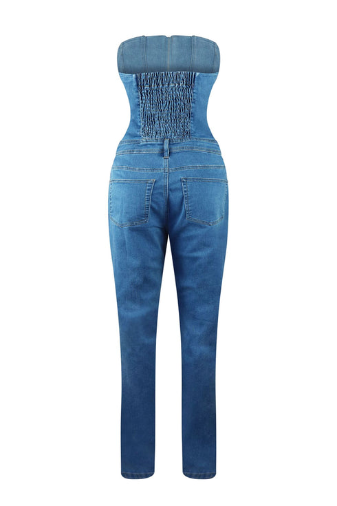 Always Be Zip Up Tube Jumpsuit