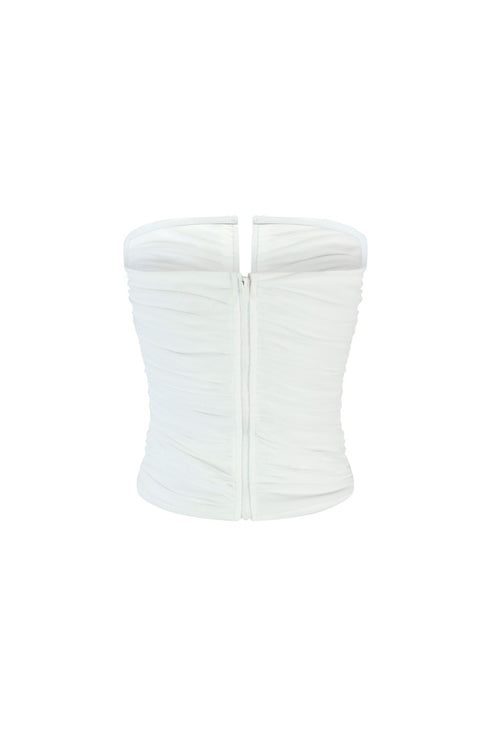 Hold Up Mesh Ruched Underwired Top