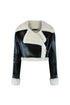 Staten Island Crop Faux Leather Jacket Outerwear EDGE Small Black