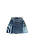 Got Me Good Washed Belted Pleated Mini Skirt