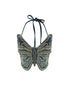 Golden Spring Butterfly Denim Top