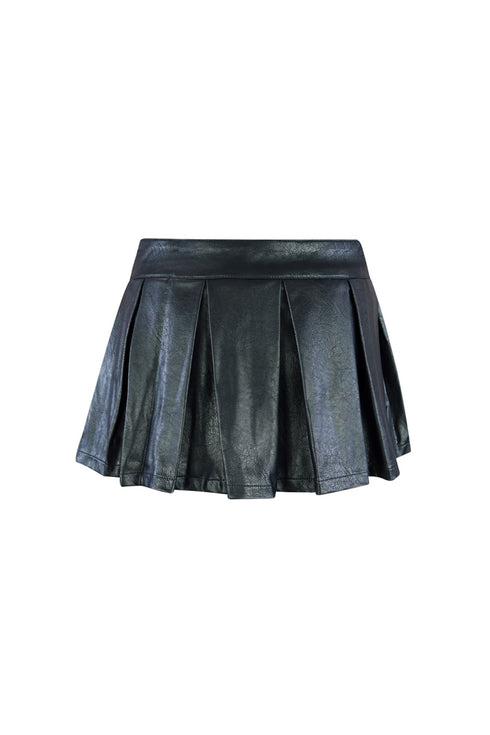 Go With Everything Vegan Leather Mini Skirt SKIRT EDGE