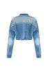 Shine Like A Diamond Denim Crop Jacket Outerwear EDGE
