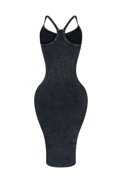 Wait For It Mineral Washed Midi Dress