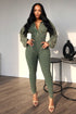 Baddie Mineral Washed Corset Jumpsuit Rompers + Jumpsuits EDGE Small Olive