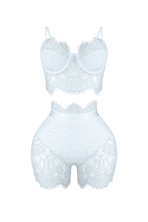 Relapse Lace Bustier & Shorts SET