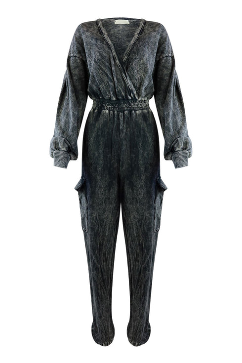 Kimono Mineral Washed Jumpsuit