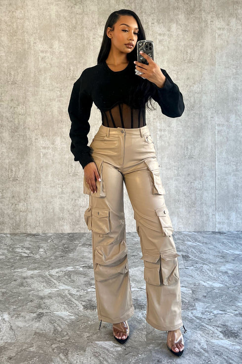 Be Your Self Corset Sweatshirt Top Top EDGE