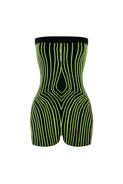 Stay Focused Jacquard Knit Romper