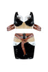 Brown Sugar Latex Top & Skirt SET matching sets EDGE Small Brown/Black