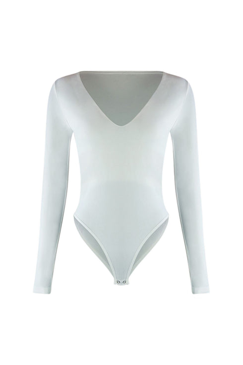 Temptation Basic Long Sleeve Bodysuit Bodysuit EDGE Small/Medium White