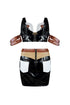 Brown Sugar Latex Top & Skirt SET matching sets EDGE
