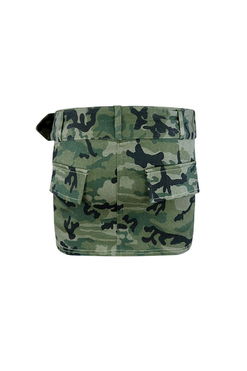 Belted For You Camo Cargo Mini Skirt SKIRT EDGE