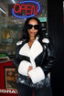 Staten Island Crop Faux Leather Jacket Outerwear EDGE