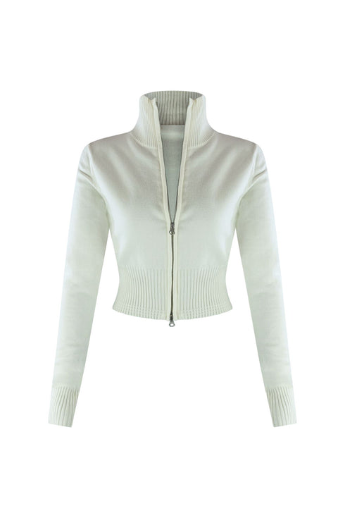 Another Round Two Way Zipper Knit Top