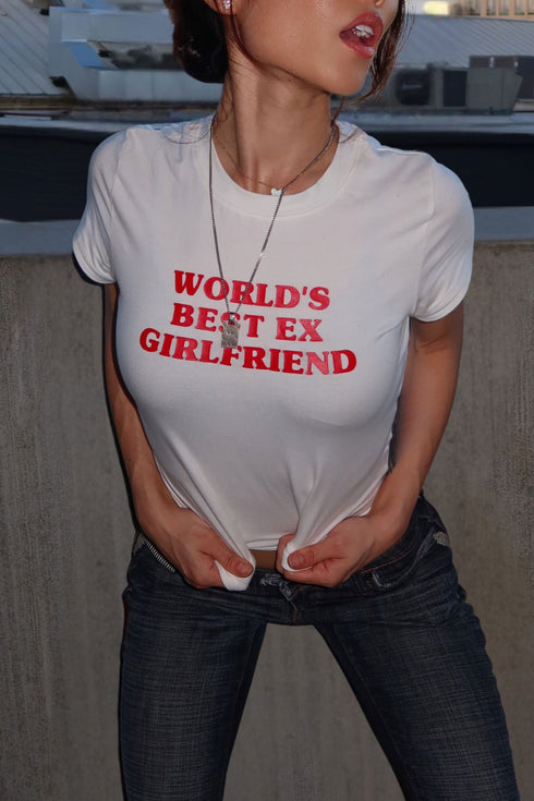 World's Best Ex Girlfriend Graphic Crop Tee