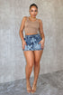 Cross Your Mind Denim Mini Skirt SKIRT EDGE