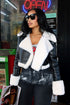 Staten Island Crop Faux Leather Jacket Outerwear EDGE Small Black