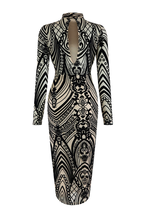 Karma Is Back Velvet Midi Dress Dress EDGE