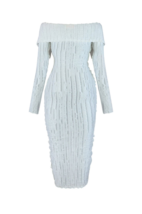 Melody Off Shoulder Mesh Dress Dresses EDGE