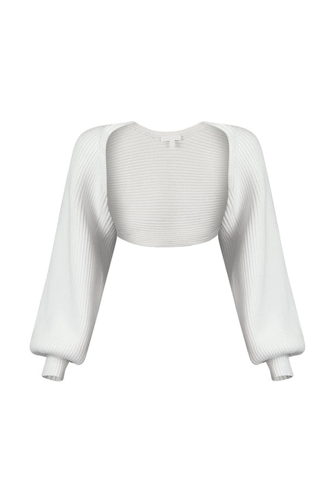 Matilda Ribbed Knit Bolero Cardigan