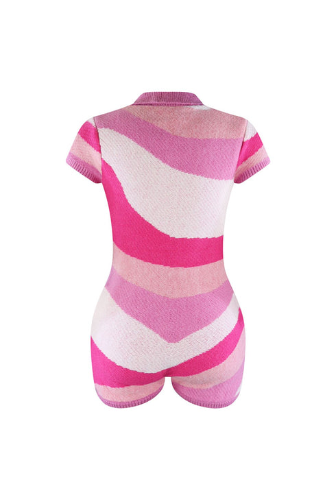 Nile Sweater Print Romper Rompers + Jumpsuits EDGE