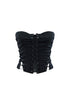 On Edge Lace Up Corset Tube Top