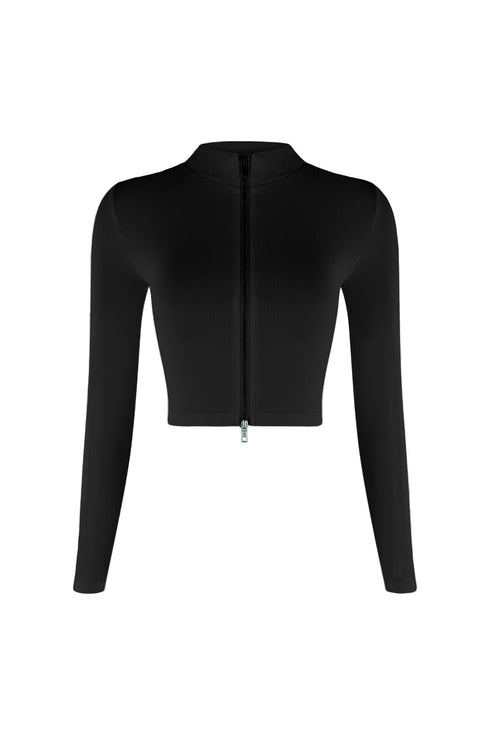 Heidi Two Way Zipper Top Crop Top EDGE