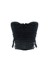 On Edge Lace Up Corset Tube Top