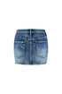 Cross Your Mind Denim Mini Skirt SKIRT EDGE