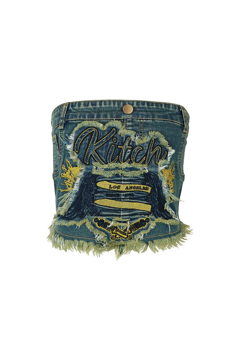 Priya Vintage Washed Tube Top