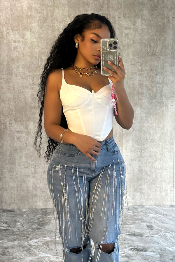 Telling Secrets Satin Corset Top