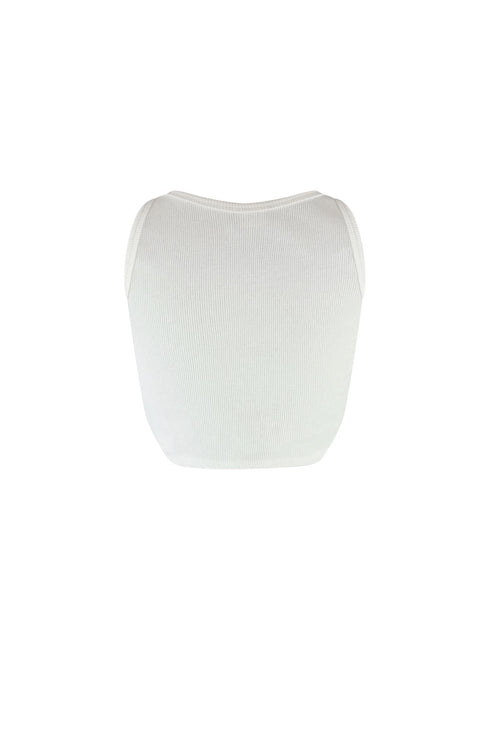 Samira Criss Cross Ribbed Top