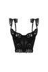 First Date Lace Trim Bustier Top