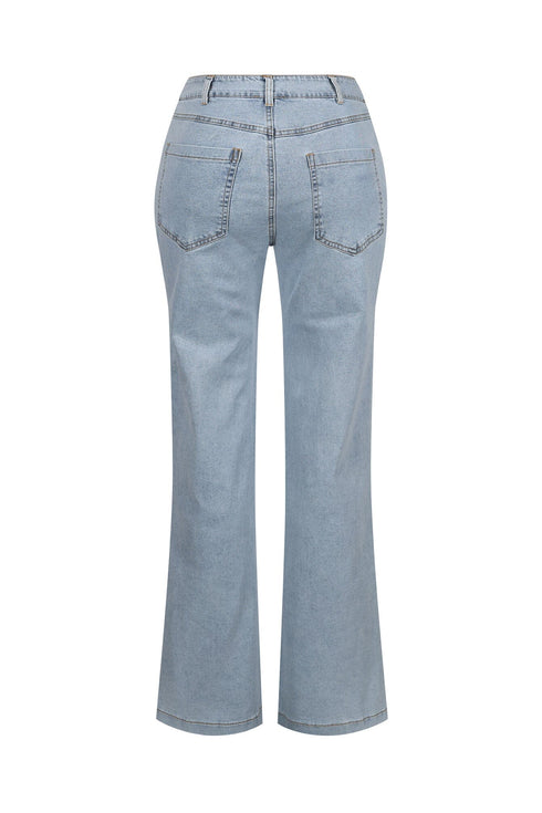 Wear The Attitude Cutout Baggy Jeans