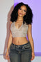 Sunflare Sequin Halter Top
