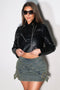Let Me Talk Faux Leather Jacket