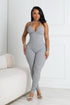 Solana Ribbed Knit Bustier Jumpsuit